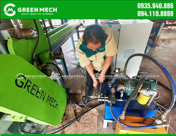Máy nghiền gỗ GREEN MECH hoàn thiện tại nhà máy sản xuất