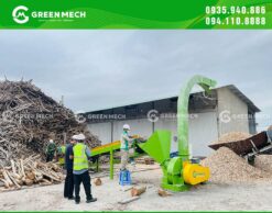 Máy băm dăm gỗ 5 tấn đưa vào hoạt động