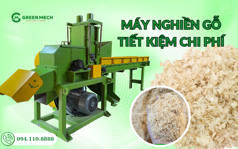 Máy nghiền gỗ tiết kiệm chi phí