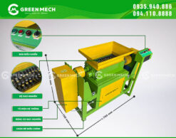 Cấu tạo máy nghiền 2 trục công suất 200kg