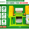 Máy nghiền 2 trục 300kg model GM-0406WR (phiên bản 2025)