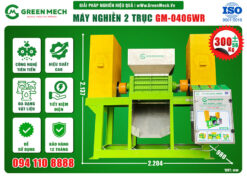 Máy nghiền 2 trục 300kg model GM-0406WR (phiên bản 2025)