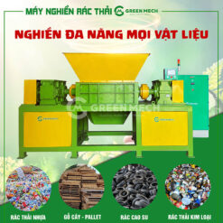 Máy nghiền rác thải công nghiệp – Công nghệ nghiền 2 trục